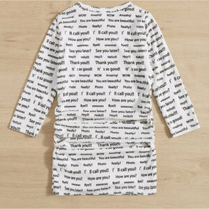 Toddler Girls Slogan Graphic Dress Size: 6 years